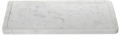 IH Casa Decor Amelie White Marble Tan Tray