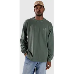 Carhartt WIP Vista Longsleeve dark scarab / garment dyed Gr. M