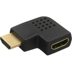 INLINE HDMI Adapter, Stecker / Buchse, seitlich rechts gewinkelt, vergoldete Kontakte, 4K2K kompatibel