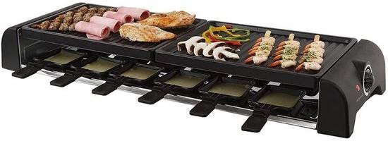 Livoo Raclette Apparaat Gourmet Grill Zwart voor 12 personen - 75 x 24 cm