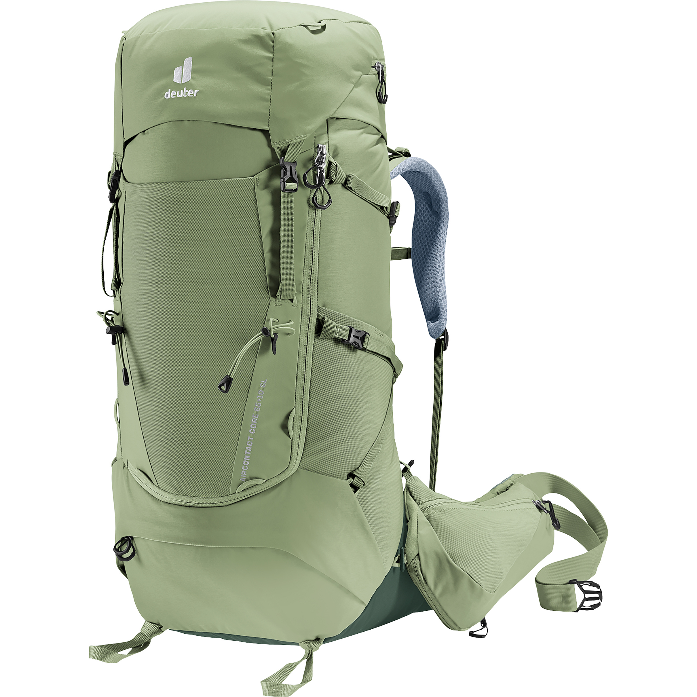 Deuter Aircontact Core 55+10 SL Damen Trekkingrucksäcke oliv Größe 55+10L Camping