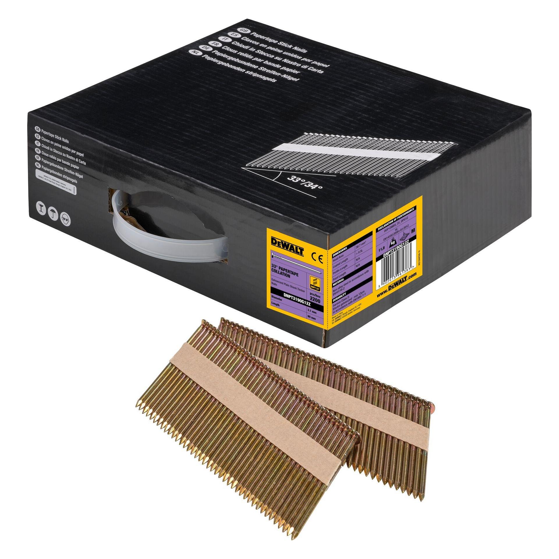 DeWalt Papiergebundene Nägel (DNPT3190G12Z)