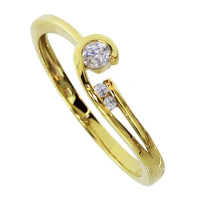 Fingerring OSTSEE-SCHMUCK "- Liva - Gold 333/000 - Zirkonia" Gr. 64, gold (gold 333, goldfarben, gelb), Fingerringe, Damen, 64, Fingerring