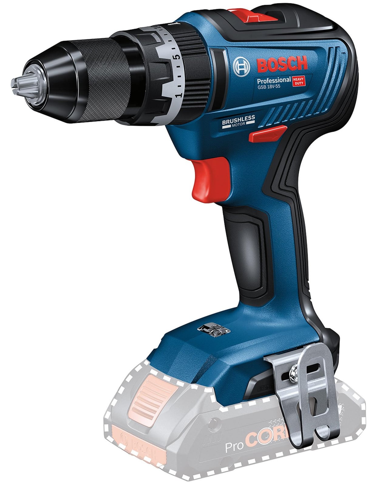 Bosch GSB 18V-55 Professional Akku-Schlagboorschroefmachine 18,0 V, zonder accu