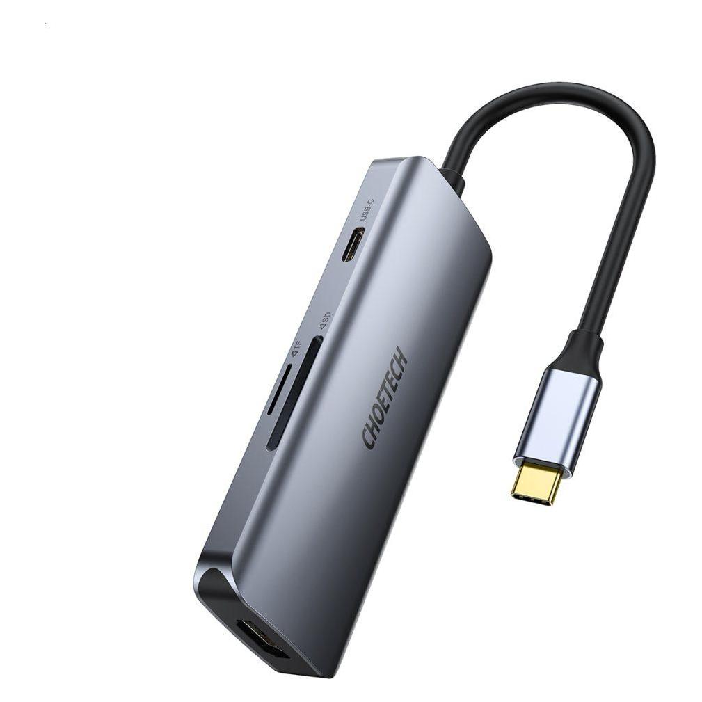 Choetech Adapter ist 7w1 HUB-M19 USB-C (USB-C, 7 Ports) (HUB-M19)