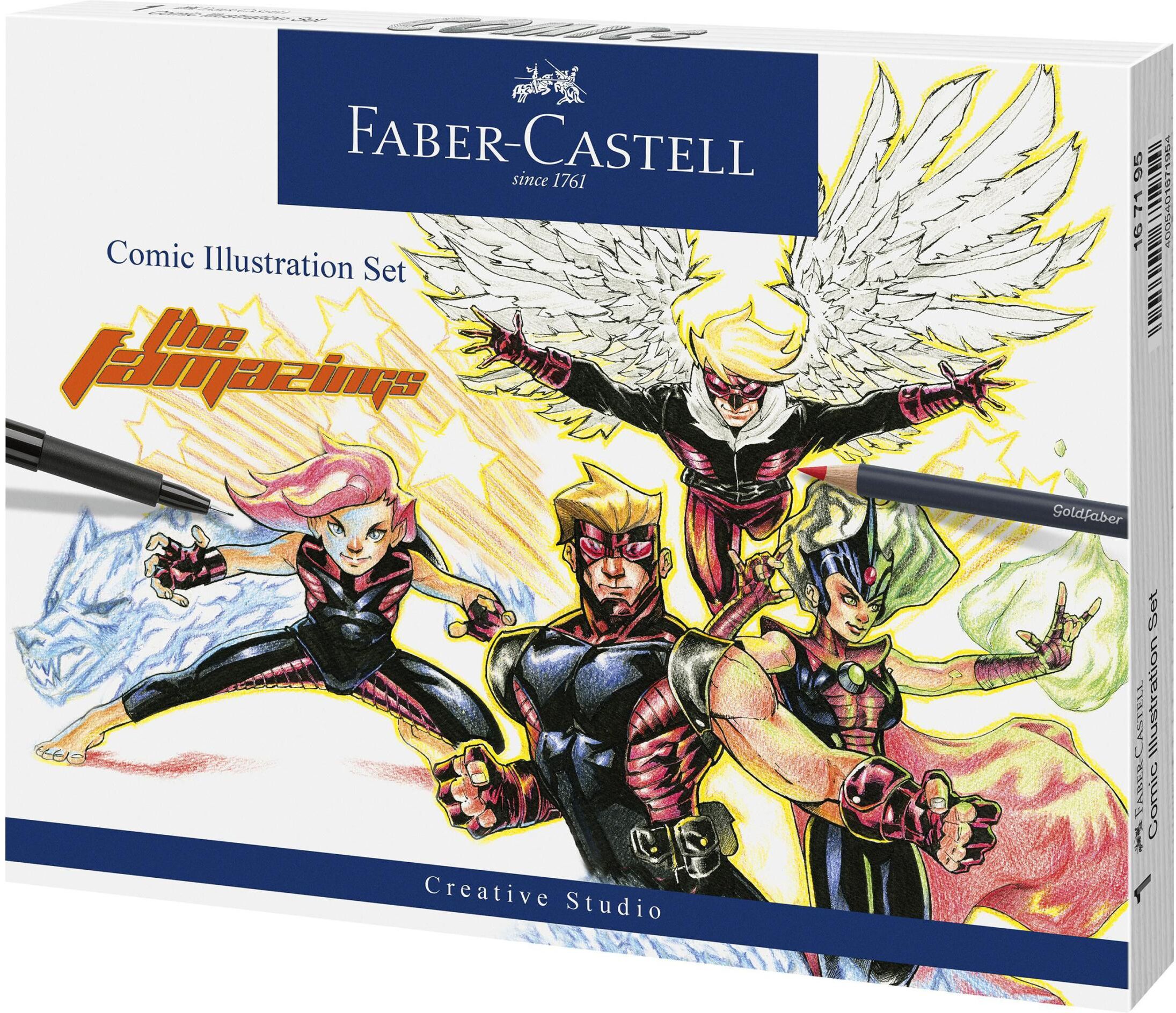 Kreativset FABER-CASTELL "Pitt Arti", schwarz, Kreativsets, Kreativset schwarz Einheitsgröße