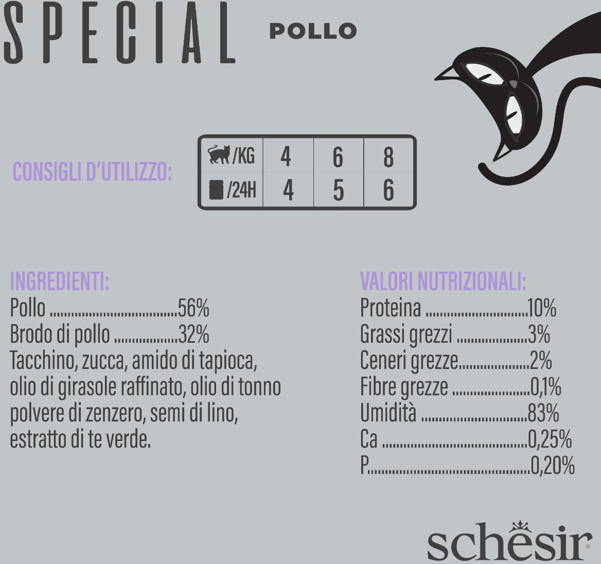 Schesir Special Light Busta Multipack 12x70G POLLO
