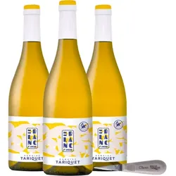 Pack 3 Flaschen Saint-Amand Le Blanc 2025 - Domaine Tariquet + 1 Couteau à Huitre Coquille Recyclée Tariquet Gratis - 2.25L