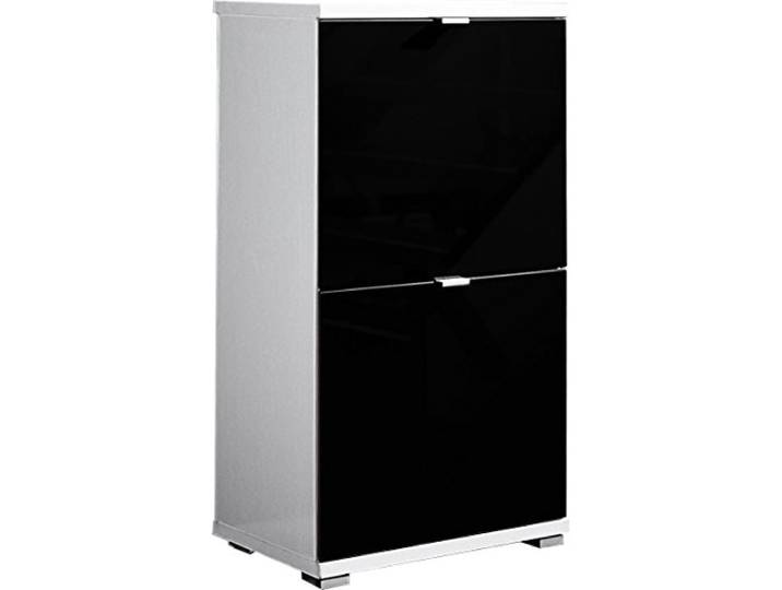 Germania 8484 - Colorado Kit Meuble à Chaussures\, Bois\, Blanc/Noir\, 53 x 30 x 91 cm