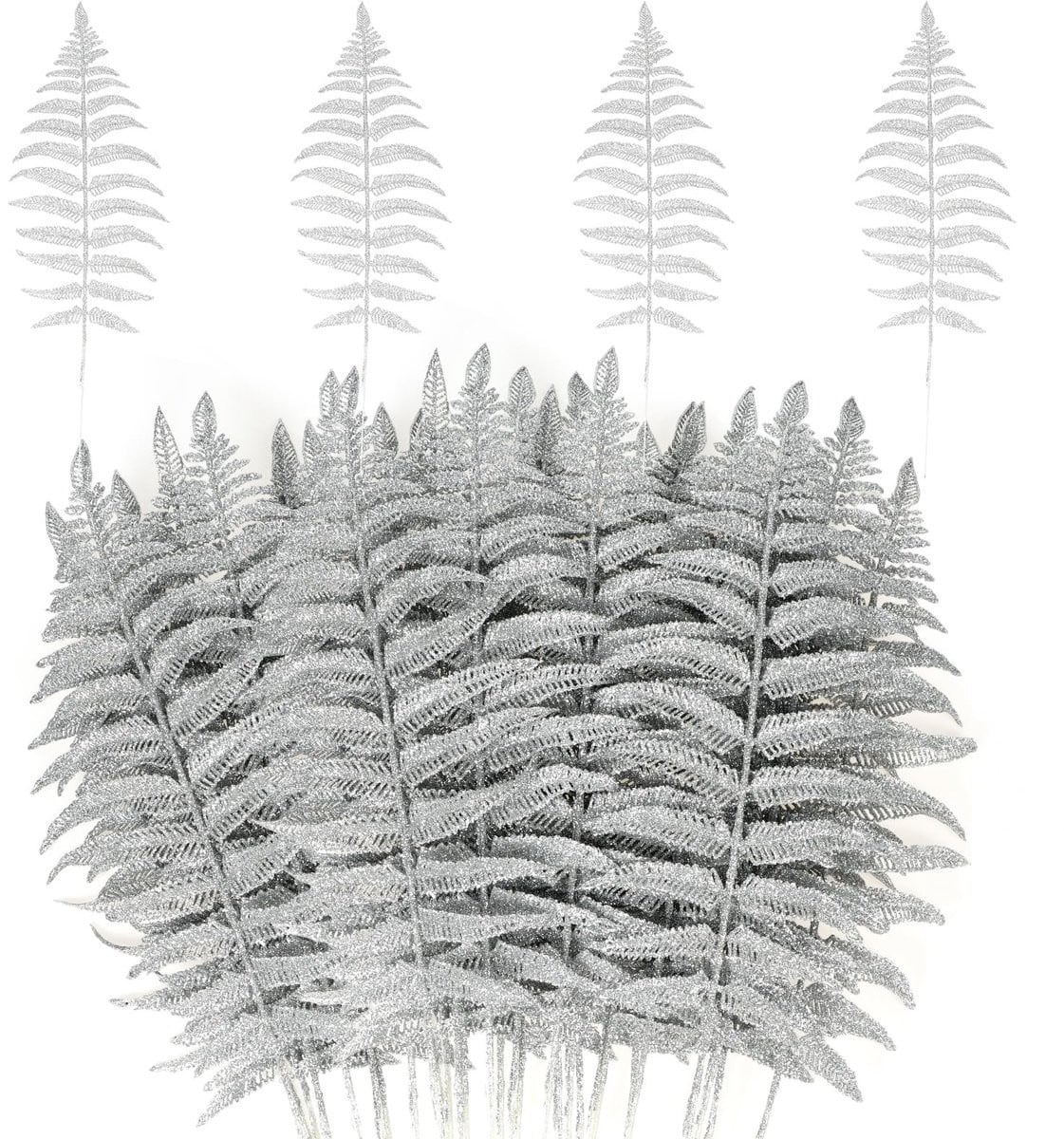 Dailygoods 16 stuks Kunstkerstbladeren - Kunstmatige Tropische Bladeren voor Kerstboom en Decoratie