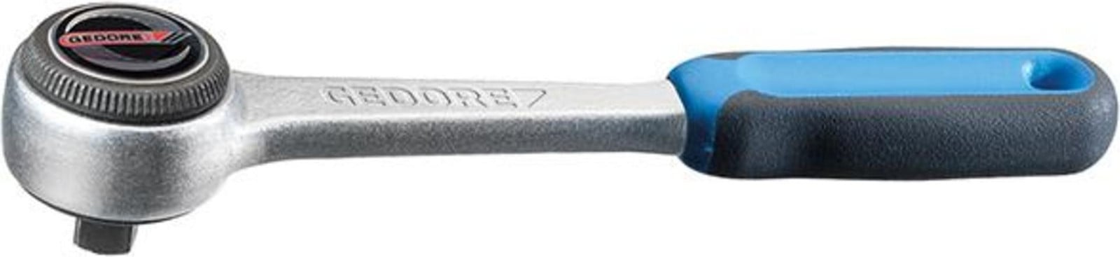 Gedore ratel met omwisselbare dop 1/4" model 2093 U-3, 129 mm