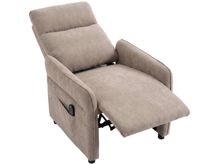 Homcom Relaxsessel Polyester Braun, Kunststoff, einzeln stellbar, 74x103x89 cm, Wohnzimmer, Sessel, Relaxsessel
