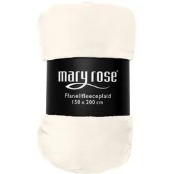 Maryrose Flanellfleecedecke 150x200cm - weiß