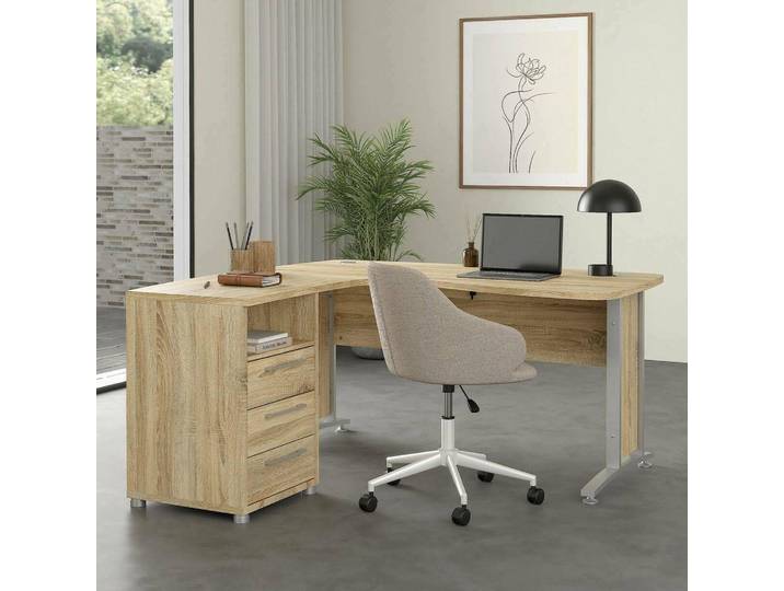 Estong - Bureau\, 159x150x75h cm Gris\, Angle
