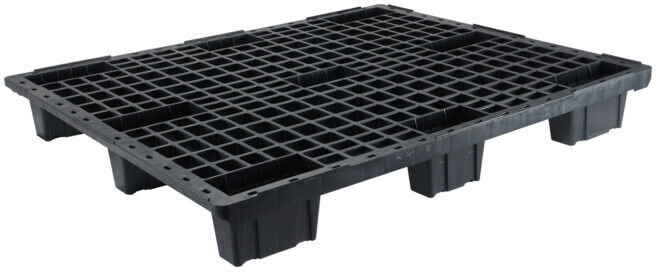 ESB Palette légère ouverte format euro 9 pieds noir recyclé ; E. S. B. (LPFEO7O153F9OX9005R)