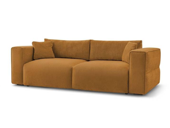 Bobochic Paris Schlafsofa Ezechiel, 3-Sitzer, 265x109 cm, Schlaffunktion + Bettkasten