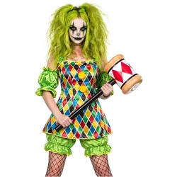 Metamorph Horror Clown Damen Kostüm - für Fasching Halloween (36, 38)
