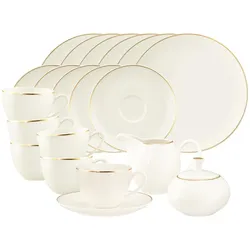 Seltmann Weiden Savona Kaffeeservice 20-teilig Goldlinie