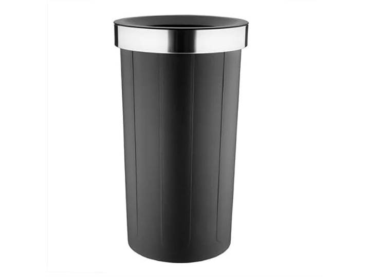 Bolero HT462 Abfalleimer aus Kunststoff mit offenem Deckel, 60 l, für Küche, Zuhause, Büro