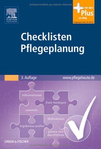 Anna-Luise Jordan - Checklisten Pflegeplanung: mit www.pflegeheute.de-Zugang - Preis vom 01.10.2026 17:08:56 h