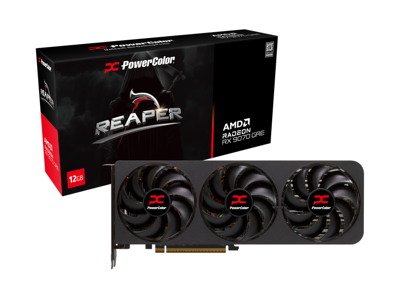 PowerColor Reaper Radeon RX 9070 GRE Grafikkarte, 12288 MB GDDR6