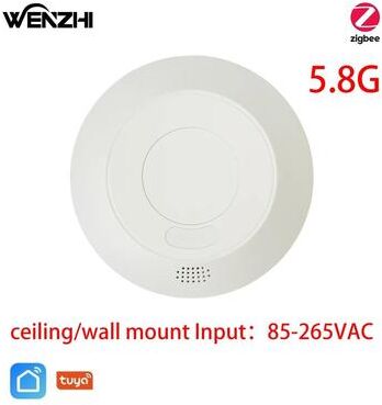 Uplift Essentials ZigBee WiFi MmWave Radar Motion Sensor With Human Presence Detection For Smart Home Automation zigbee 5.8g Circular