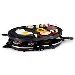 Alpina Switzerland 871125218240 Raclette 8 Pfännchen, Antihaftbeschichtung, Kontrollleuchte Schwarz
