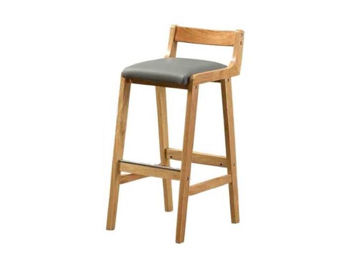 Höhenhocker Restaurant-Hocker, Stuhl, Barhocker aus massivem Holz(Grigio)
