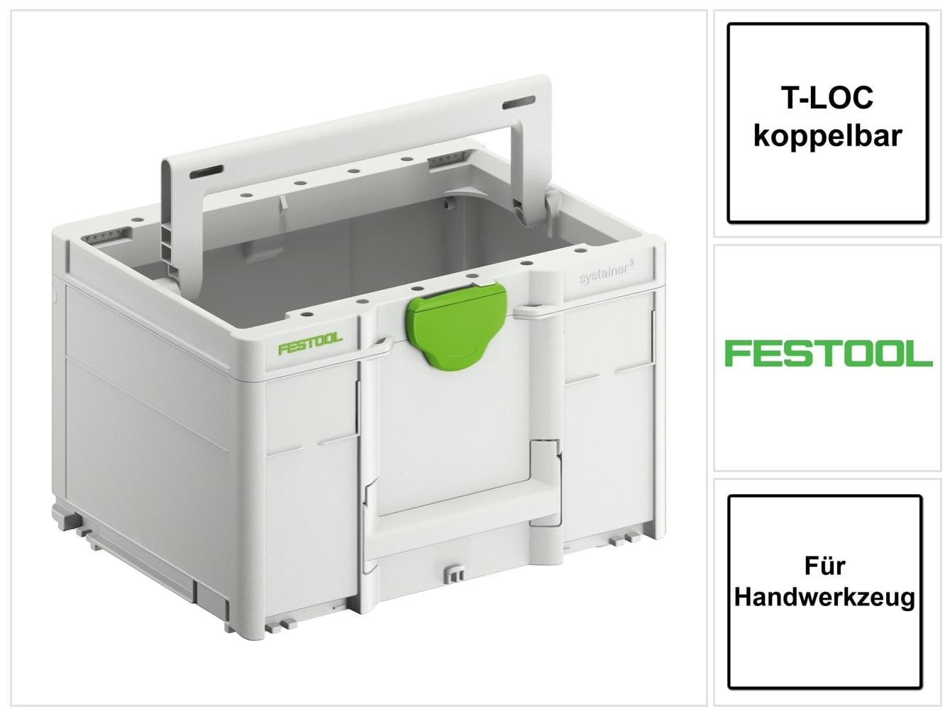 Festool Systainer ToolBox SYS3 TB M 237 T-LOC koffer voor handgereedschap