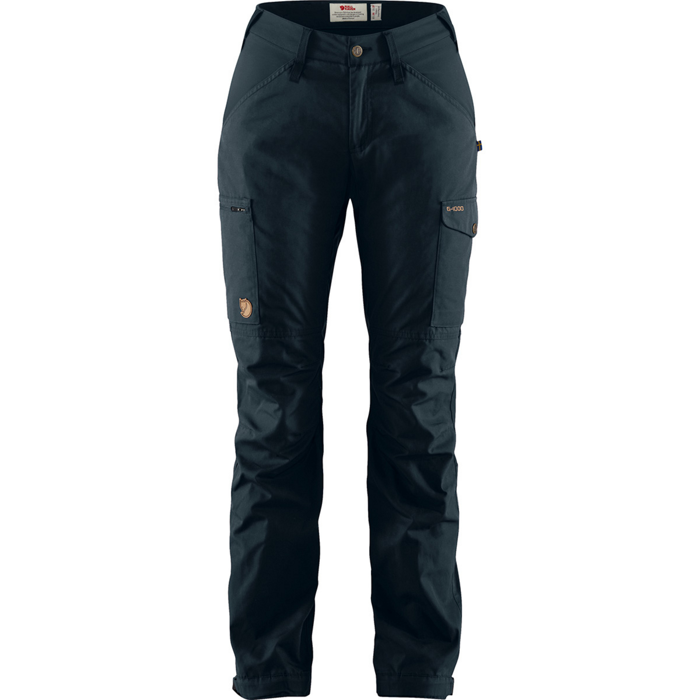 Fjällräven Kaipak Curved Hose Damen Wanderhose blau Größe L Camping Hautfreundlich Wasserabweisend