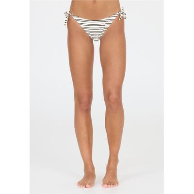 Bikini-Hose ATHLECIA "Destiny", Damen, Gr. 42, EURO-Größen, weiß, 85% Polyamid, 15% Elasthan, gestreift, Badehosen Bikini-Hose, im stylischen Side Tie-Design