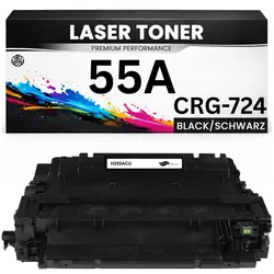 Toner kompatibel für HP CE255A / CRG-724(55A) LaserJet P3011 LaserJet Enterprise P3015d/P3015Dn/P3015x/P3016 LaserJet Enterprise 500 MFP M525f/M525dn LaserJet Enterprise flow MFP M525c LaserJet Pro
