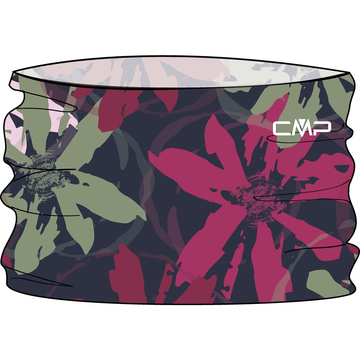 CMP Unisex Neckwarmer raspberry-antracite (34CZ) U 6595540-34CZ-U