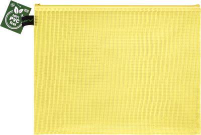 Reißverschlussbeutel FolderSys, A4, Stärke 0,20 mm, B 357 x H 272 mm, PVC-freie Folie, gelb-transparent