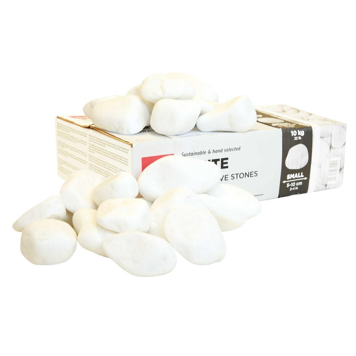 Harvia Deko sauna-stenen wit rond 10 kg 5-10 cm