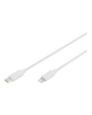 DIGITUS Lightning auf USB C Daten-/Ladekabel MFI-Zertifiziert Weiß (DB-600109-020-W)