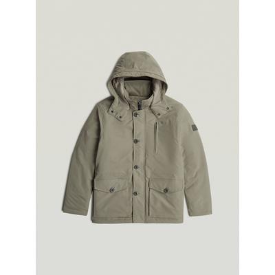 Parka G-STAR "Vodan Padded Hooded Jacke", Herren, Gr. XL, elephant skin, Obermaterial: 54% Elastomultiester, 46% Polyester, Jacken Parka