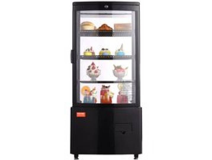 VEVOR Vitrine Réfrigérée Commerciale 85 L, Vitrine à Pâtisserie 3 Niveaux, Réfrigérateur avec Éclairage LED, Refroidissement TURBO, Refroidissement par Air Sans Givre, pour Boulangerie Gâteaux