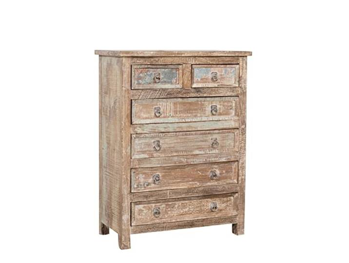 Biscottini Wohnzimmer, 105 x 38 x 80 cm, Badezimmer aus recyceltem Holz, Kommode für Schlafzimmer im Vintage-Stil, 105x38x80 cm
