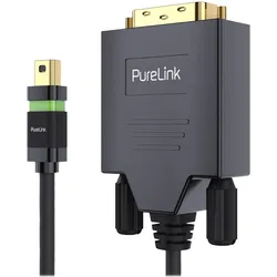 Purelink Kabel ULS Zert. 2K High Spee Mini-DisplayPort - DVI-D, 1.5 m (1.50 m), Videokabel, Schwarz