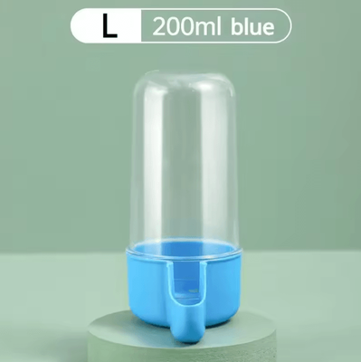 Uplift Curations FeatherCare Hanging Bird Cage Feeder With Water Dispenser blue l