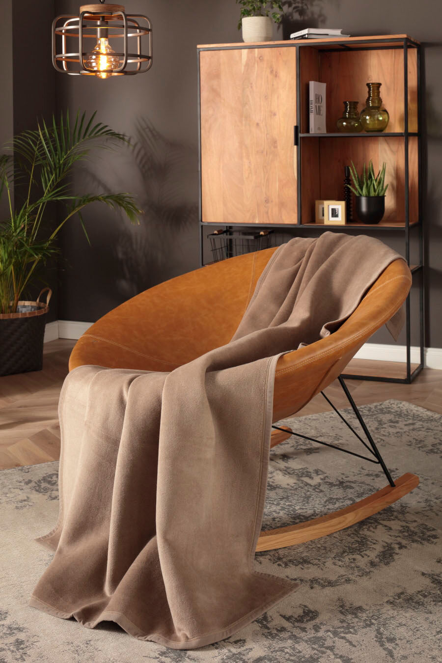 Wohndecke BIEDERLACK "Cotton Sense", braun (palisade), B:150cm L:200cm, Baumwolle, Wohndecken, Wohndecke, aus 100% Baumwolle palisade B/L: 150cm x 200cm