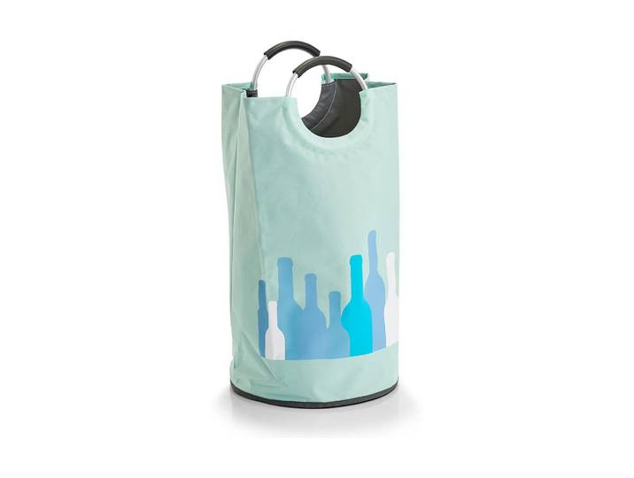 Mülleimer ZELLER PRESENT 36 x 72 cm , grün (mint), H:72cm, Mülleimer, Mülleimer
