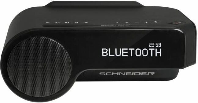 Schneider España MAESTRIA digitale radio wekker met Bluetooth, Zwart