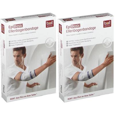 Bort EpiBasic Bandage S silber 2x 2x1 St Bandage(s)