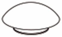Pressalit Deckel-Puffer A4075 rund, grau, für WC-Sitz Sway D