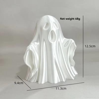 Inspired Finds Dog Head Tow Hitch Ball Cover 50mm Universal Trailer Ball Protector Cap ghost Figure (white)