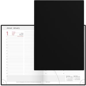Happy-Produkt Buchkalender 202402526, Cheftimer, Jahr 2027, A5, Chefkalender, 1 Tag = 1 Seite
