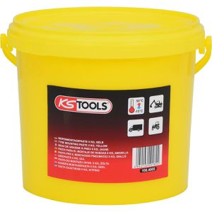 KS-Tools Reifenmontagepaste 100.4005, gelb, für LKW- und Baumaschinenreifen, im Eimer, 5 kg