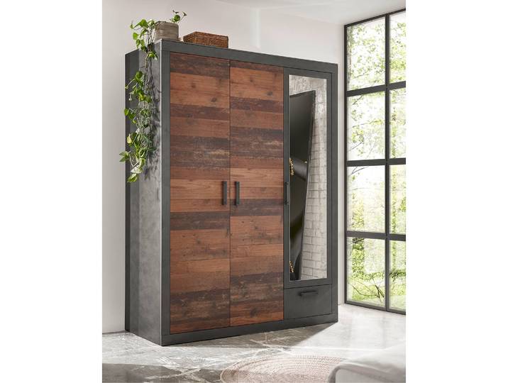 Drehtürenschrank 150cm Braun